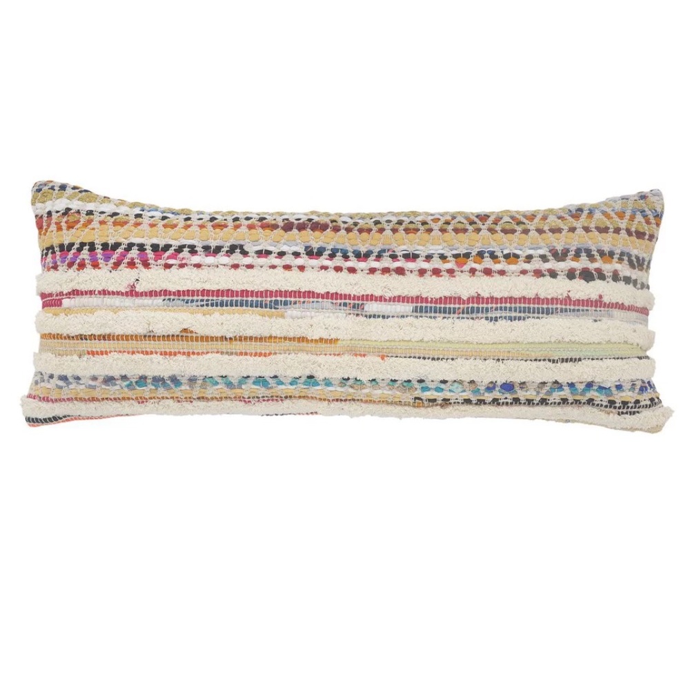 Colorful Boho Lumbar Pillow Cover